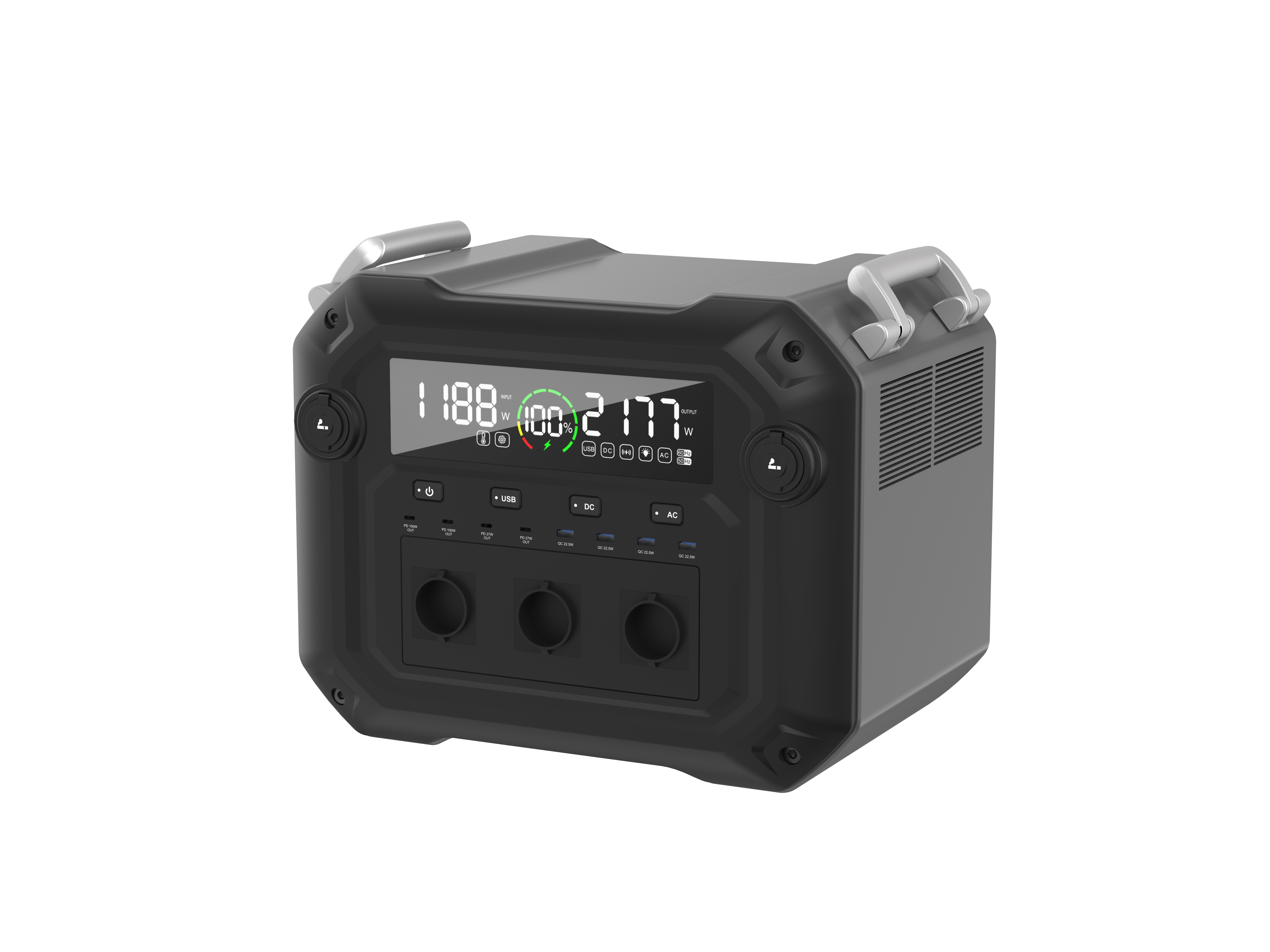 複数の充電モード 3600W LiFePO4 ファミリー屋外キャンプポータブル充電ステーション