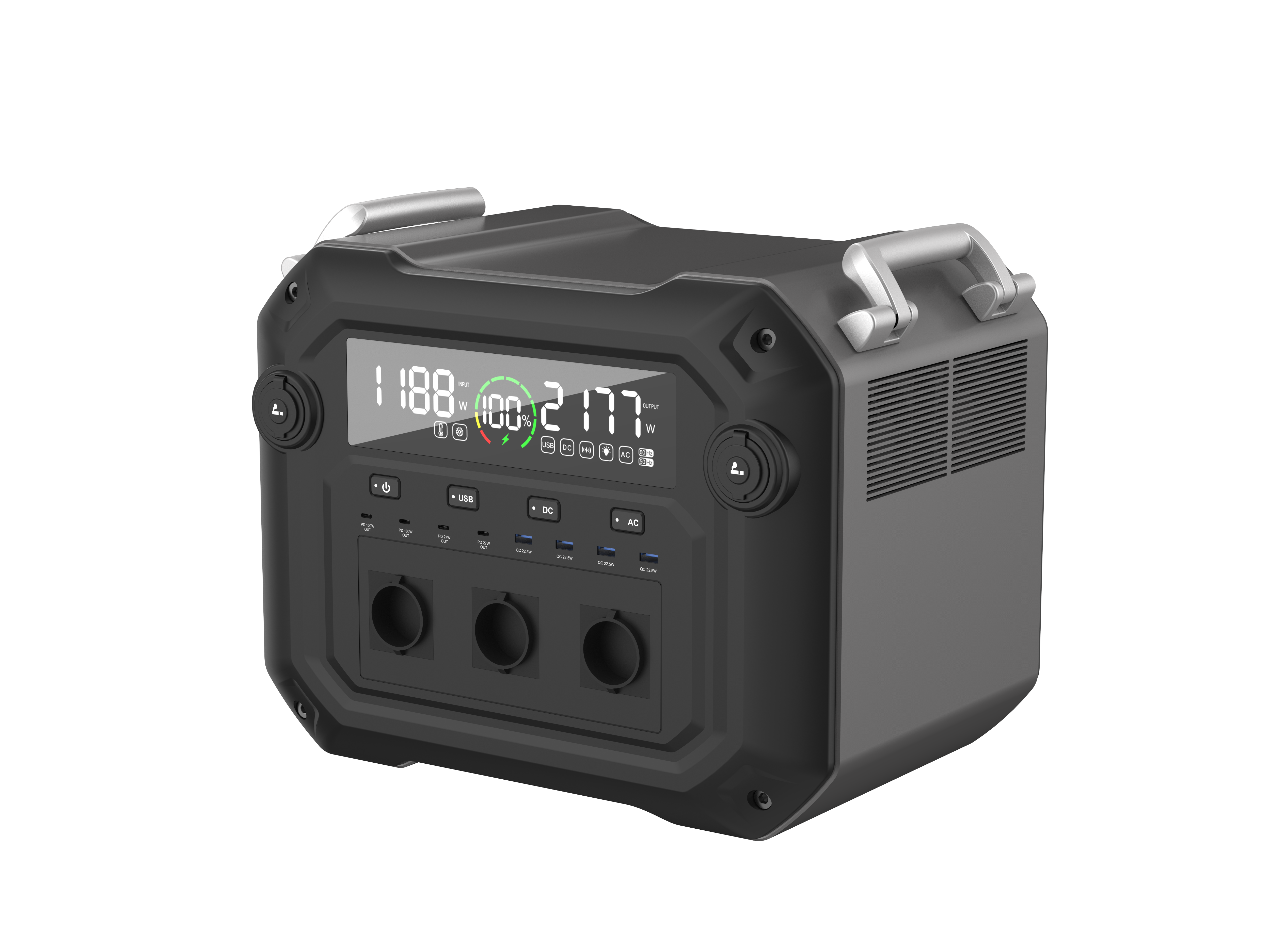 複数の充電モード 3600W LiFePO4 ファミリー屋外キャンプポータブル充電ステーション