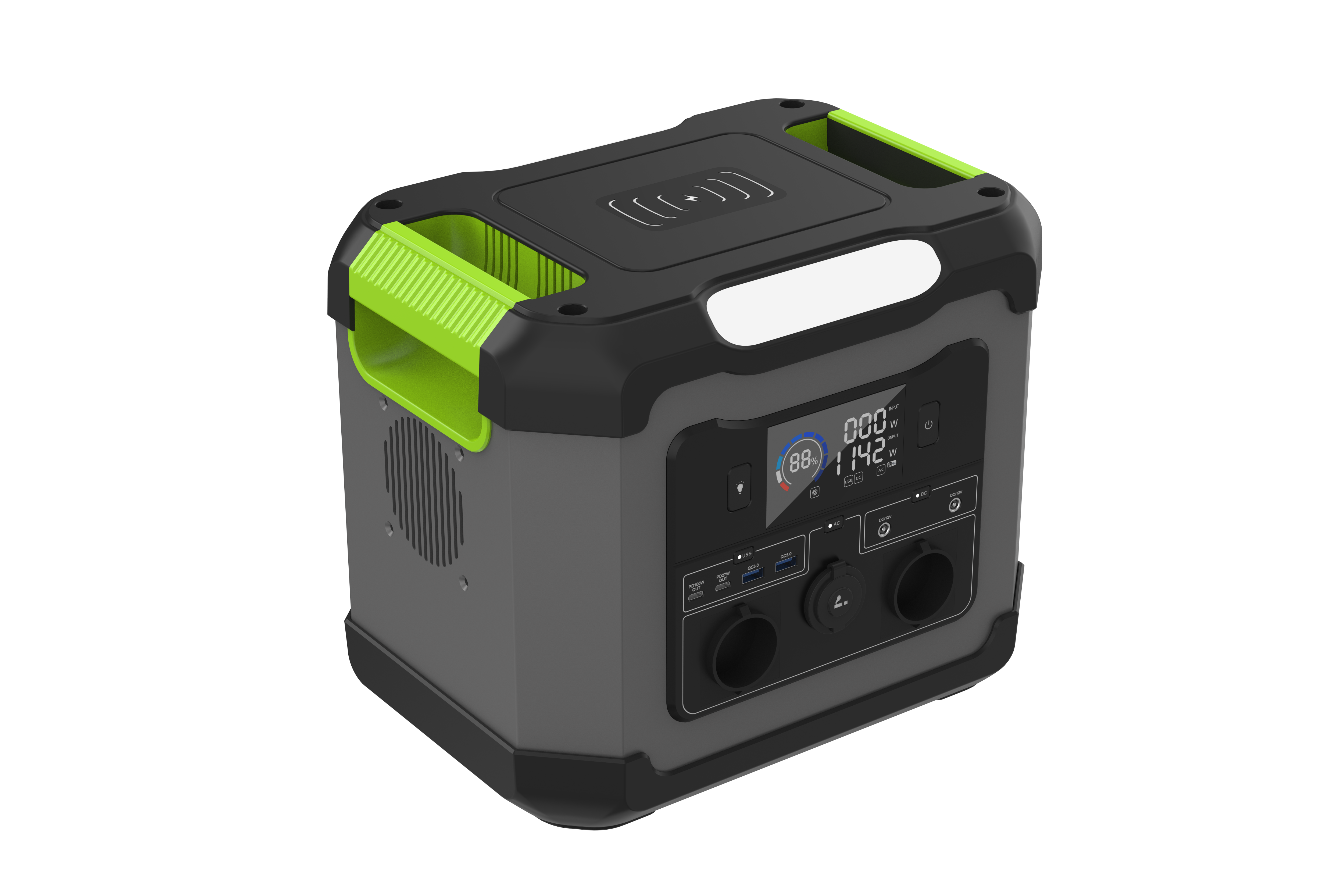 1200WLiFePO4 バッテリーキャンプポータブル発電所太陽光発電機エネルギー貯蔵